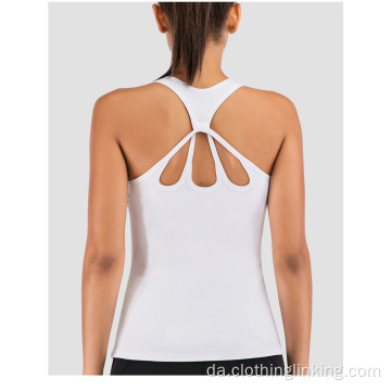 Open Back Running Sports Shirts til kvinder